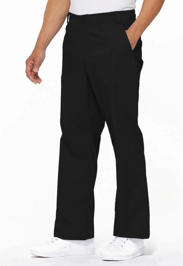 Dickies Scrubs Men's Zip Fly Pull-On Pant Black | scrub-supply.com