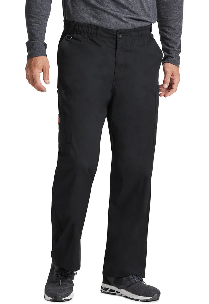 Dickies Scrubs Men's Zip Fly Pull-On Pant Black | scrub-supply.com