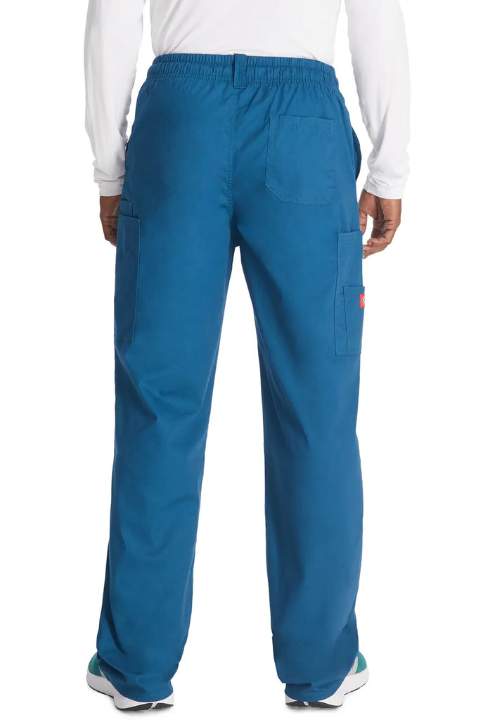 Dickies Scrubs Men's Zip Fly Pull-On Pant Caribbean Blue | scrub-supply.com