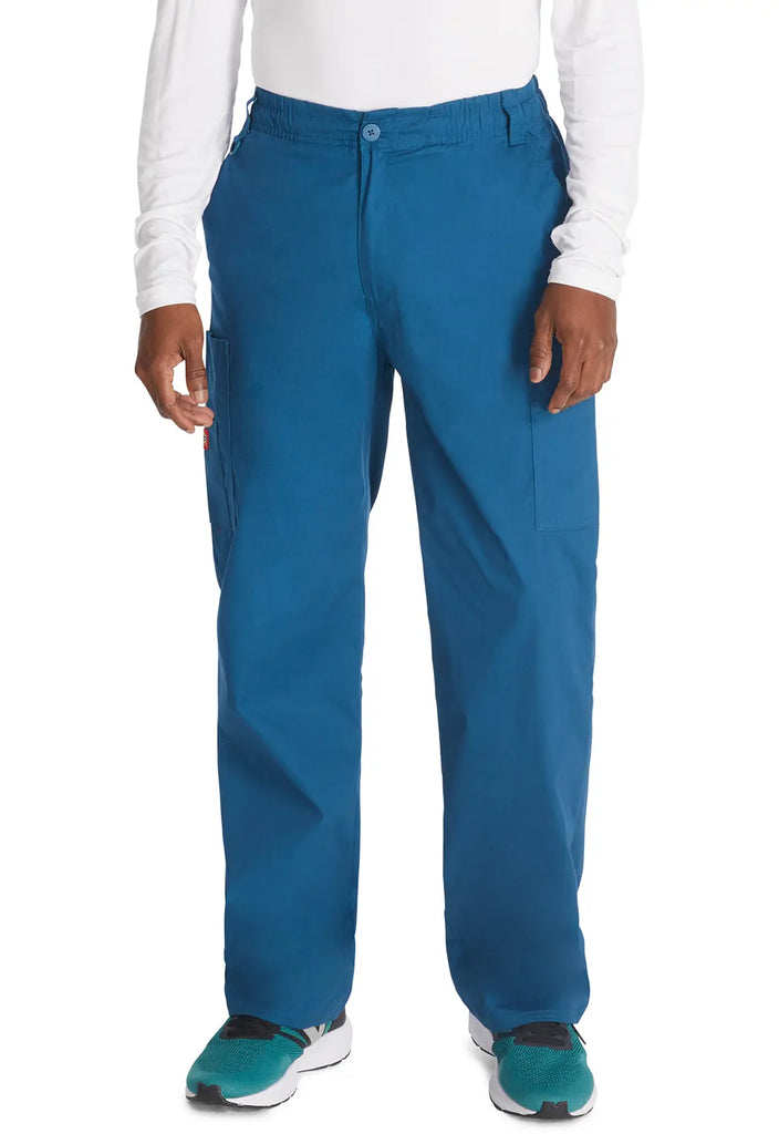 Dickies Scrubs Men's Zip Fly Pull-On Pant Caribbean Blue | scrub-supply.com