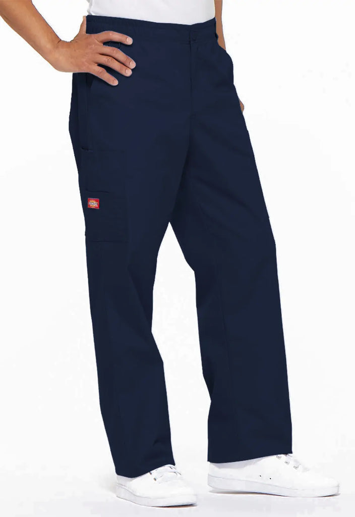 Dickies Scrubs Men's Zip Fly Pull-On Pant Navy | scrub-supply.com