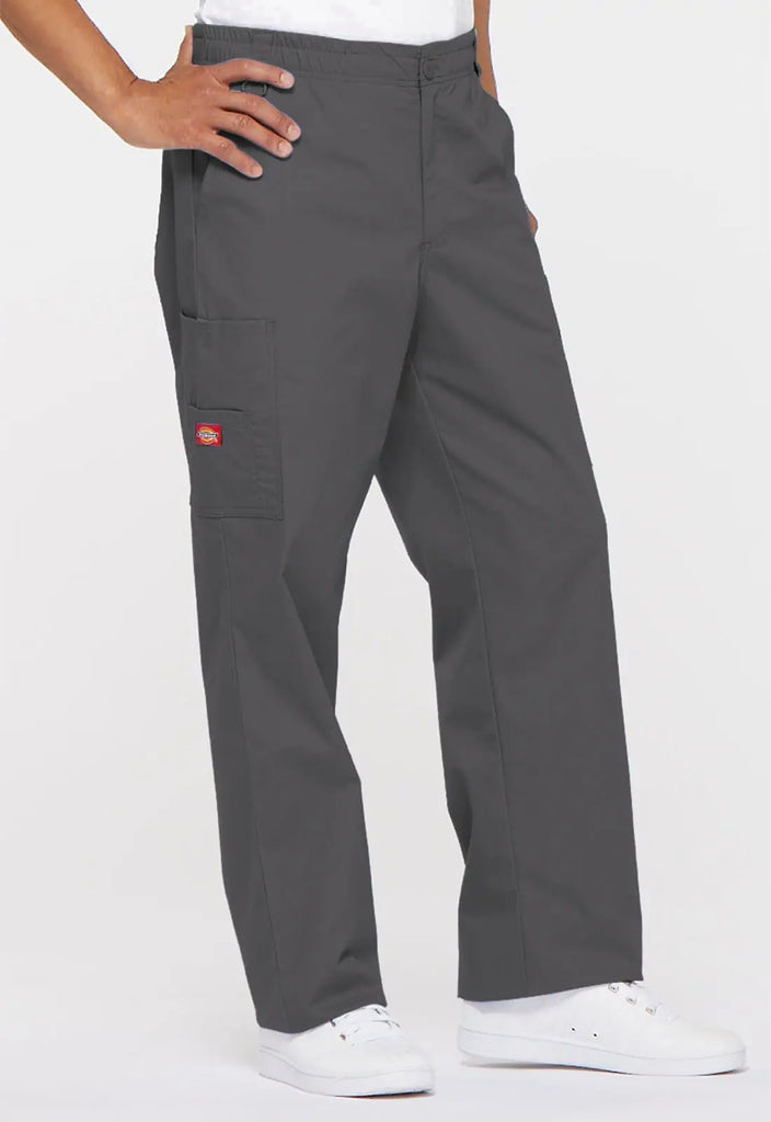 Dickies Scrubs Men's Zip Fly Pull-On Pant Pewter | scrub-supply.com