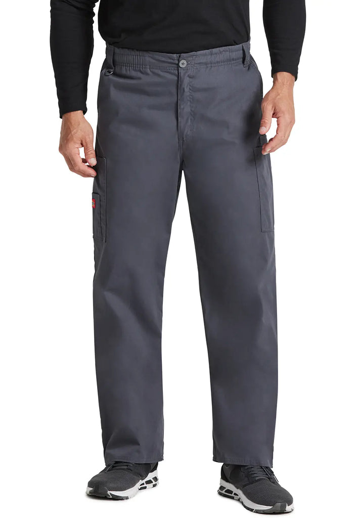 Dickies Scrubs Men's Zip Fly Pull-On Pant Pewter | scrub-supply.com