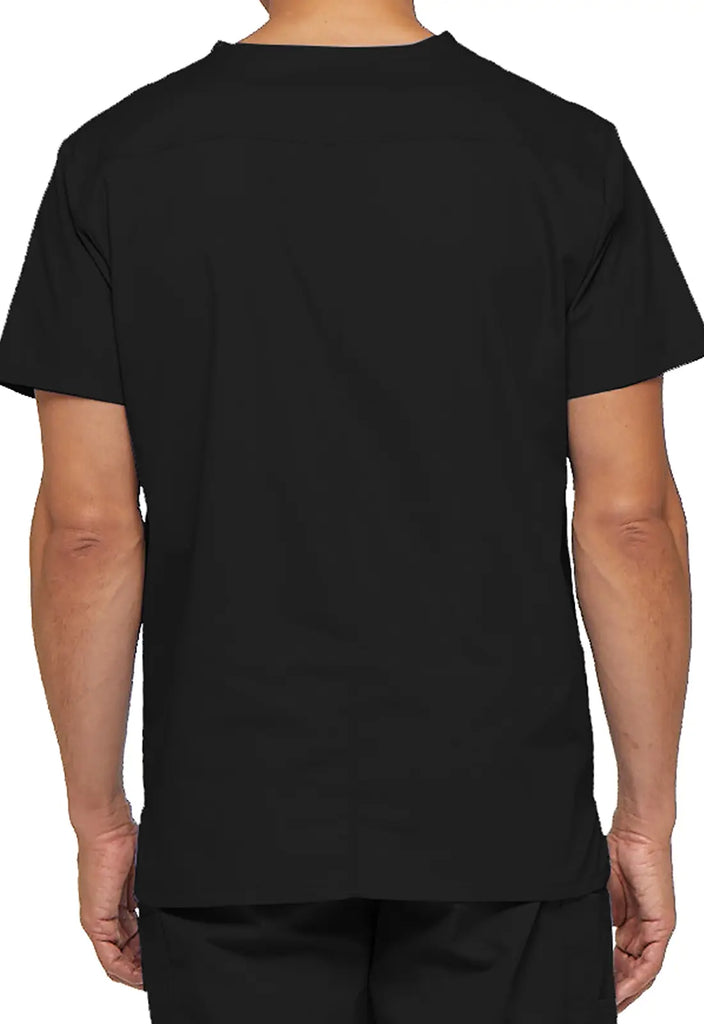 Dickies Scrubs Essentials Men's V-Neck Top Black | scrub-supply.com