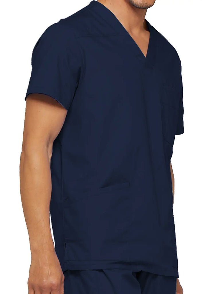 Dickies Scrubs Essentials Men's V-Neck Top Navy | scrub-supply.com