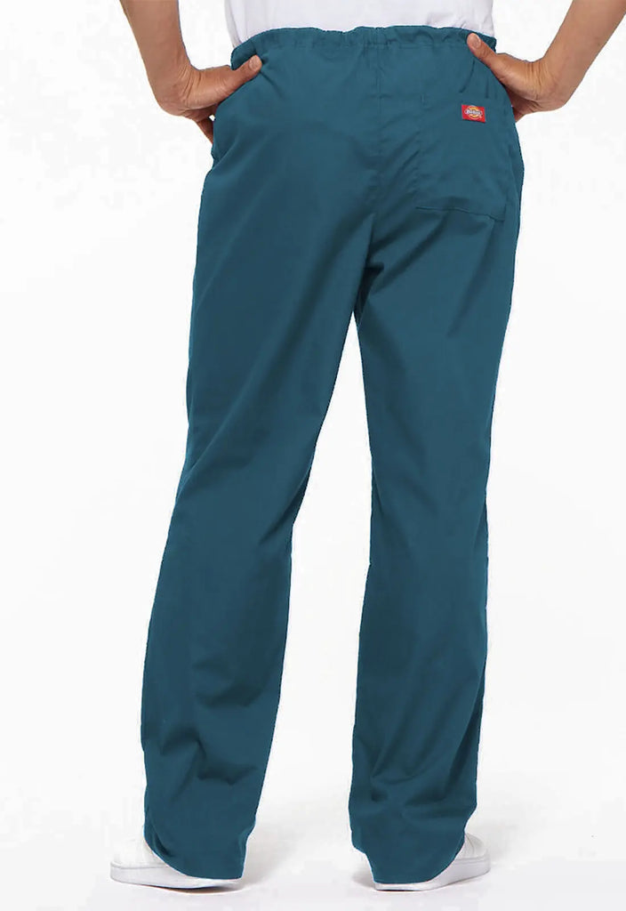 Dickies Scrubs Unisex Drawstring Pant Caribbean Blue | scrub-supply.com