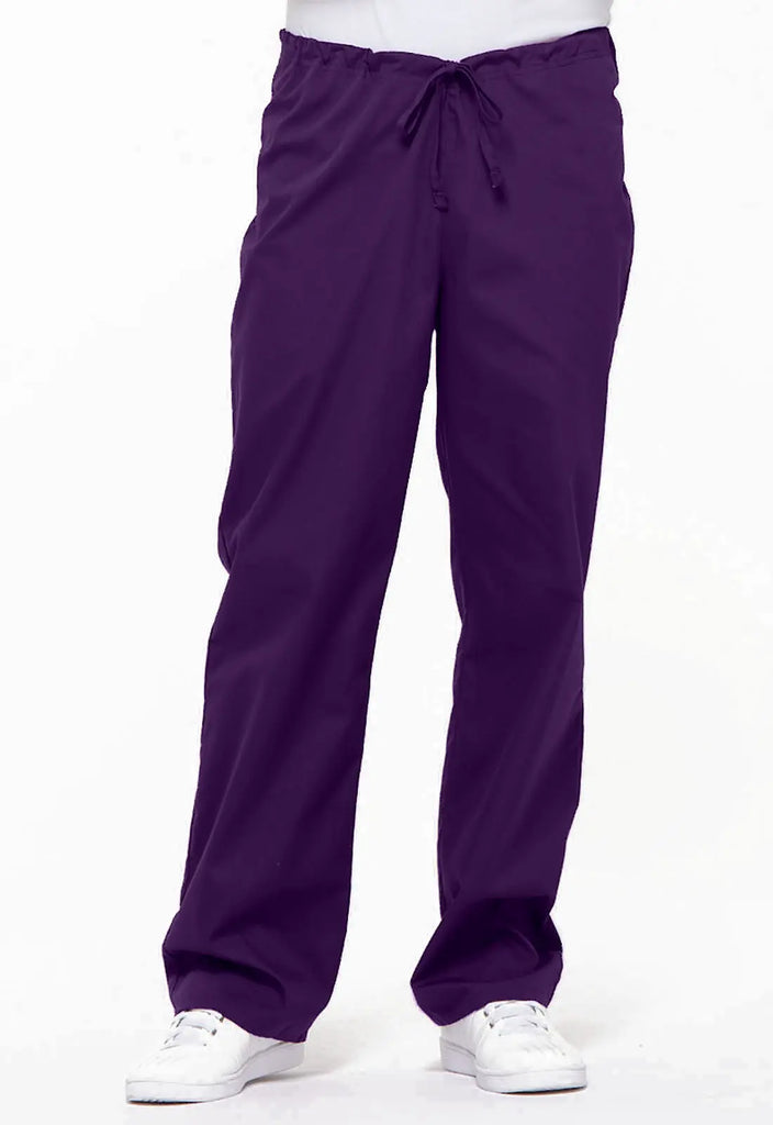 Dickies Scrubs Unisex Drawstring Pant Eggplant | scrub-supply.com