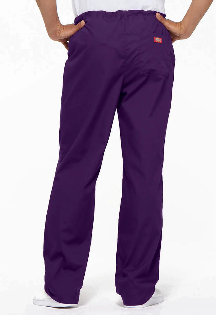 Dickies Scrubs Unisex Drawstring Pant Eggplant | scrub-supply.com