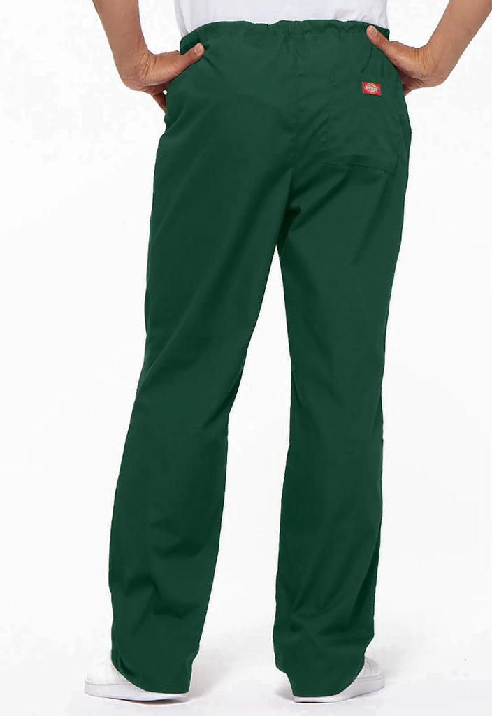 Dickies Scrubs Unisex Drawstring Pant Hunter Green | scrub-supply.com