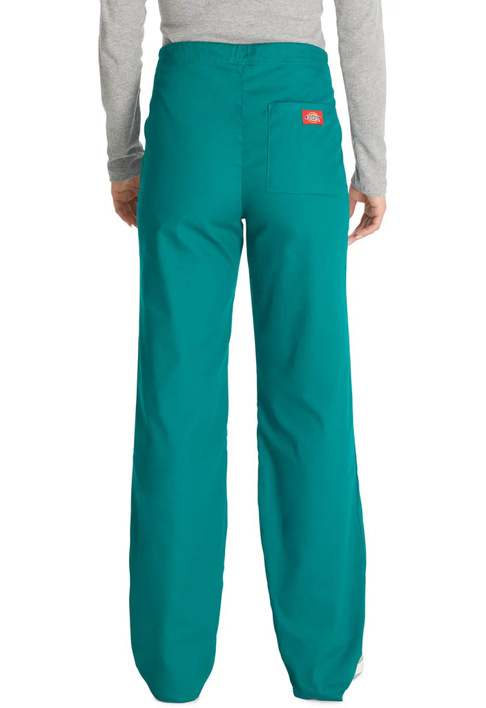 Dickies Scrubs Unisex Drawstring Pant Hunter Green | scrub-supply.com