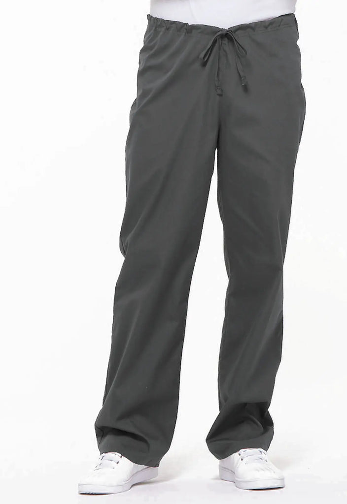 Dickies Scrubs Unisex Drawstring Pant Pewter | scrub-supply.com