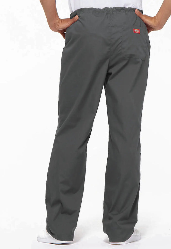 Dickies Scrubs Unisex Drawstring Pant Pewter | scrub-supply.com