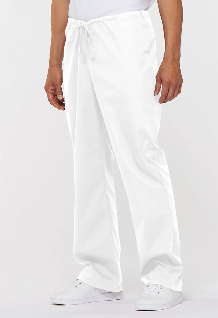 Dickies Scrubs Unisex Drawstring Pant White | scrub-supply.com