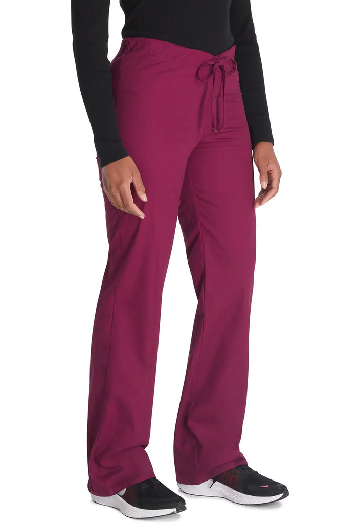 Dickies Scrubs Unisex Drawstring Pant Wine | scrub-supply.com