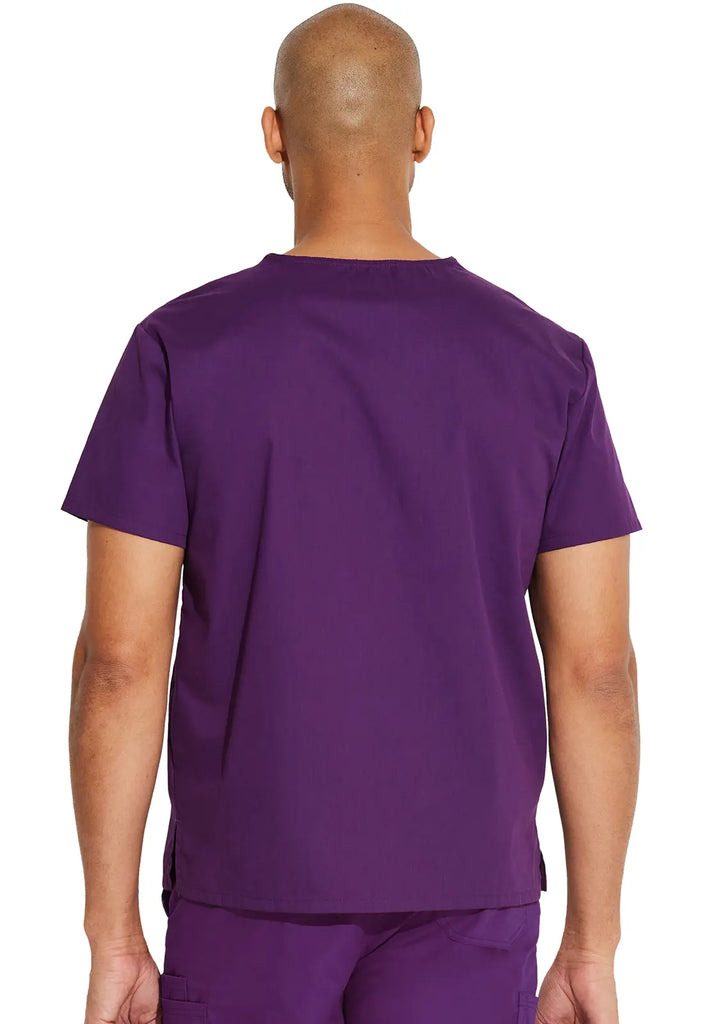 Dickies Scrubs Unisex Tuckable V-Neck Top Eggplant | scrub-supply.com