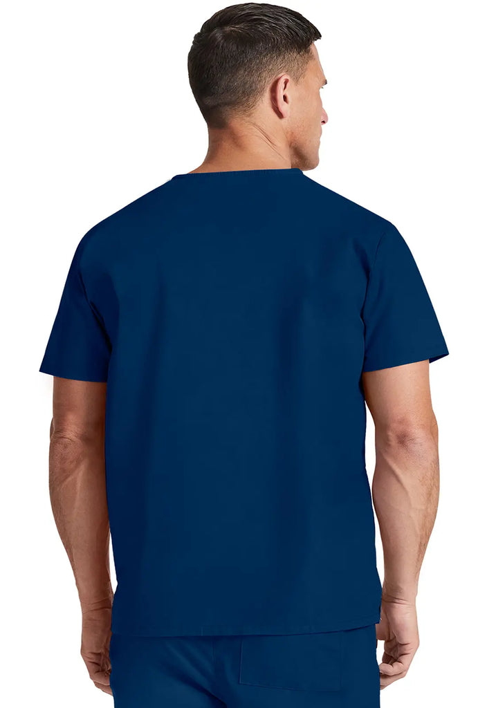 Dickies Scrubs Unisex Tuckable V-Neck Top Navy | scrub-supply.com