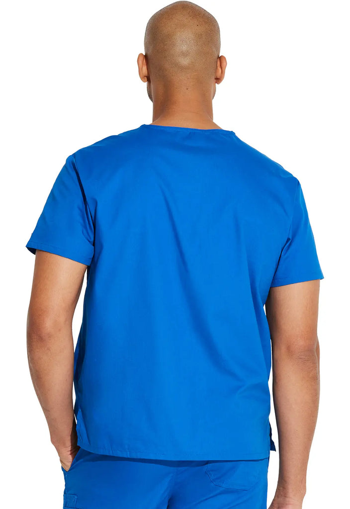 Dickies Scrubs Unisex Tuckable V-Neck Top Royal Blue | scrub-supply.com