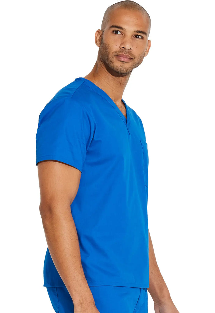 Dickies Scrubs Unisex Tuckable V-Neck Top Royal Blue | scrub-supply.com