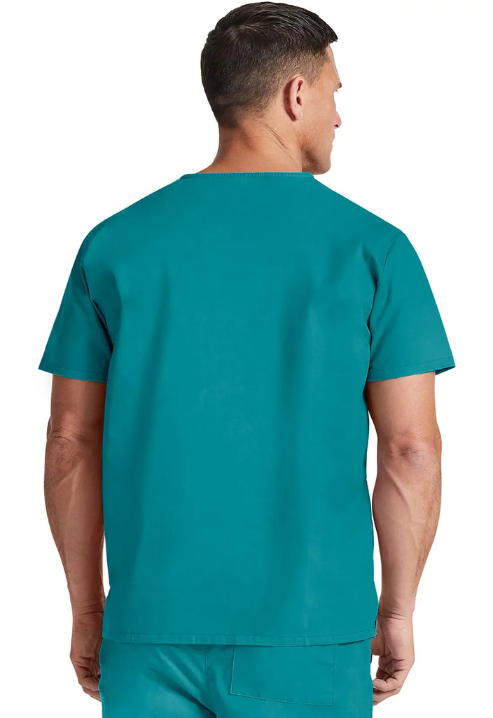 Dickies Scrubs Unisex Tuckable V-Neck Top Teal | scrub-supply.com