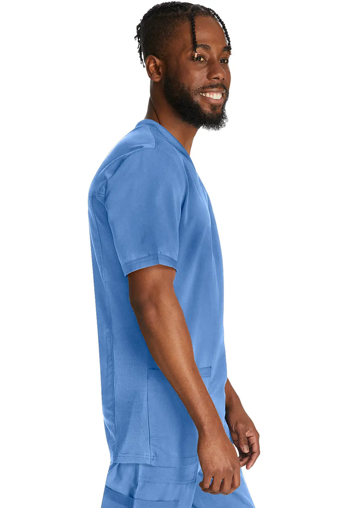 Dickies Scrubs 3-Pocket Men's V-Neck Top Ceil Blue | scrub-supply.com