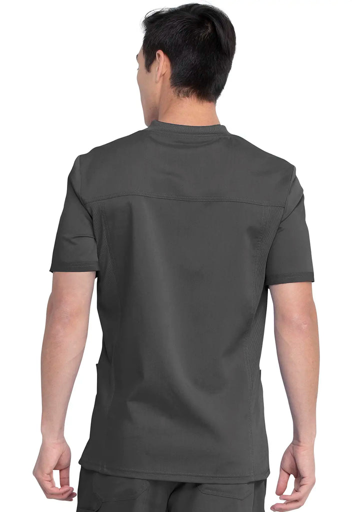 Dickies Scrubs 3-Pocket Men's V-Neck Top Pewter | scrub-supply.com