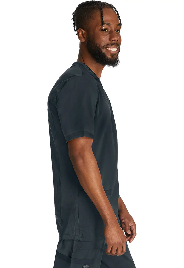 Dickies Scrubs 3-Pocket Men's V-Neck Top Pewter | scrub-supply.com