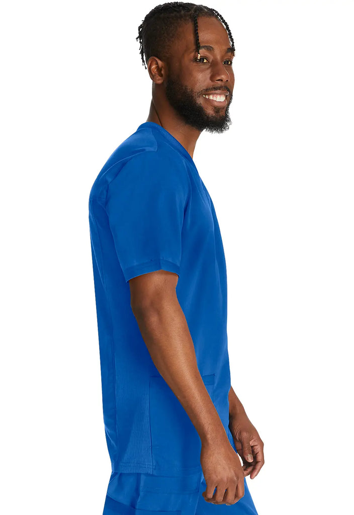 Dickies Scrubs 3-Pocket Men's V-Neck Top Royal Blue | scrub-supply.com