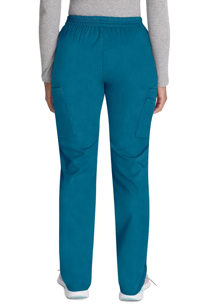 Dickies Scrubs 6-Pocket Natural Rise Tapered Leg Pull-on Pant Caribbean Blue | scrub-supply.com