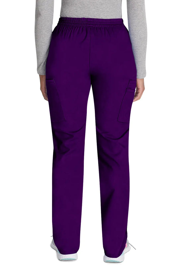 Dickies Scrubs 6-Pocket Natural Rise Tapered Leg Pull-on Pant Eggplant | scrub-supply.com