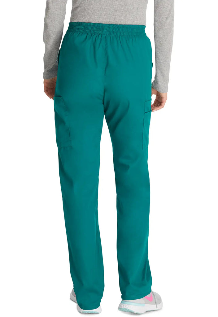 Dickies Scrubs 6-Pocket Natural Rise Tapered Leg Pull-on Pant Hunter Green | scrub-supply.com