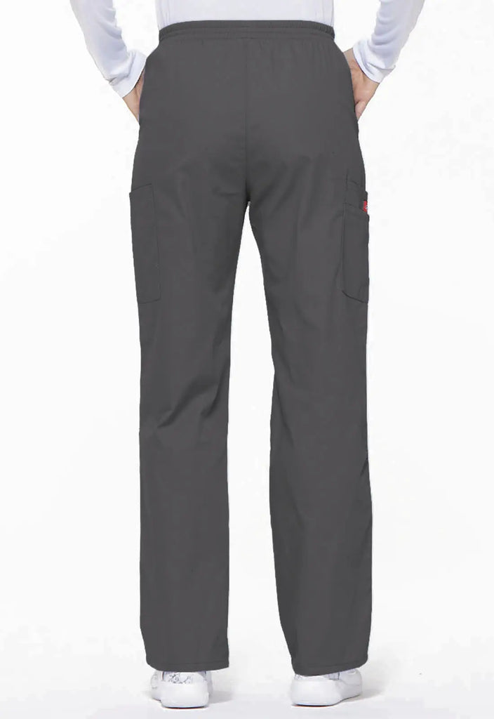 Dickies Scrubs 6-Pocket Natural Rise Tapered Leg Pull-on Pant Pewter | scrub-supply.com