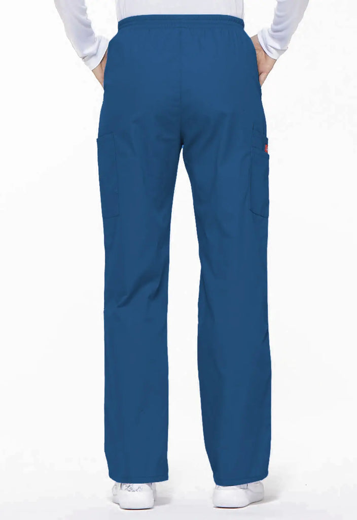 Dickies Scrubs 6-Pocket Natural Rise Tapered Leg Pull-on Pant Royal Blue | scrub-supply.com