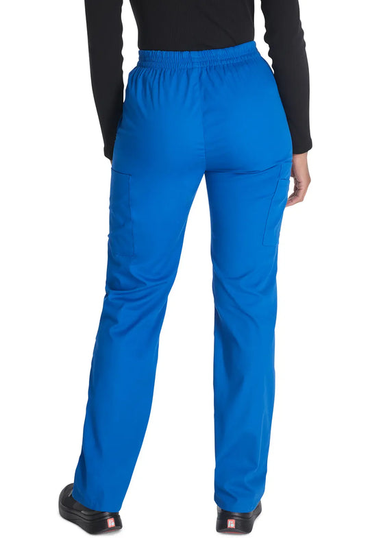 Dickies Scrubs 6-Pocket Natural Rise Tapered Leg Pull-on Pant Royal Blue | scrub-supply.com
