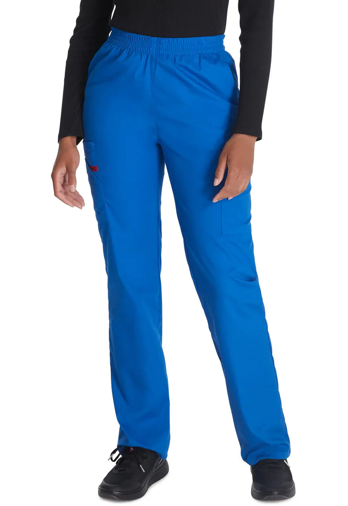 Dickies Scrubs 6-Pocket Natural Rise Tapered Leg Pull-on Pant Royal Blue | scrub-supply.com