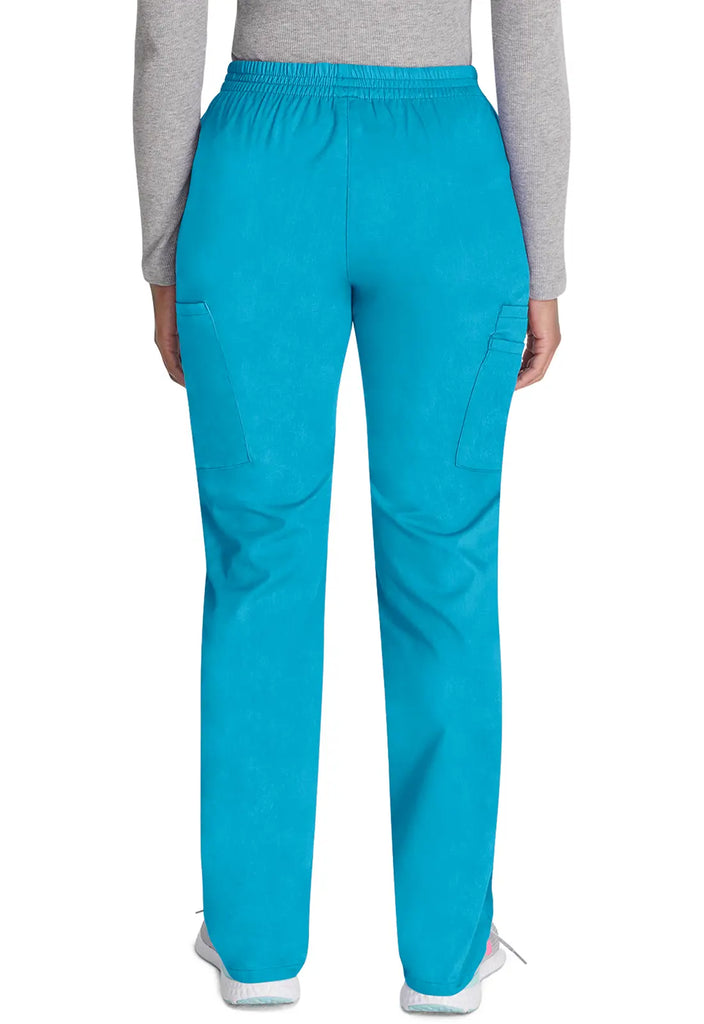 Dickies Scrubs 6-Pocket Natural Rise Tapered Leg Pull-on Pant Teal | scrub-supply.com