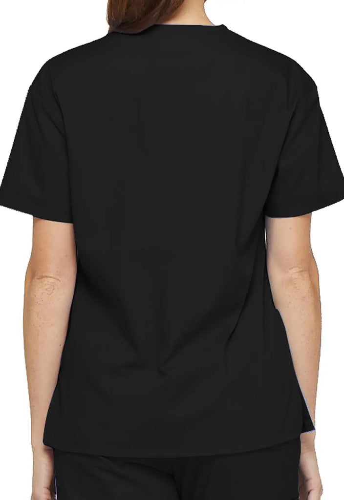 Dickies Scrubs 3-Pocket V-Neck Top Black | scrub-supply.com