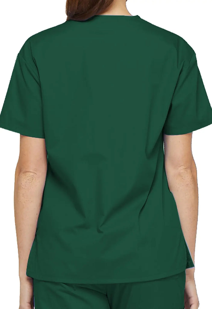 Dickies Scrubs 3-Pocket V-Neck Top Hunter Green | scrub-supply.com