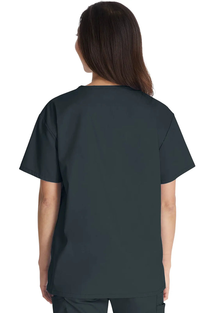 Dickies Scrubs 3-Pocket V-Neck Top Pewter | scrub-supply.com