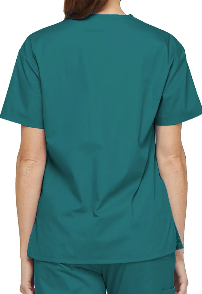 Dickies Scrubs 3-Pocket V-Neck Top Teal | scrub-supply.com