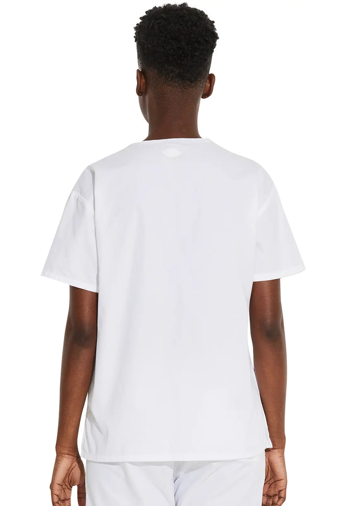 Dickies Scrubs 3-Pocket V-Neck Top White | scrub-supply.com