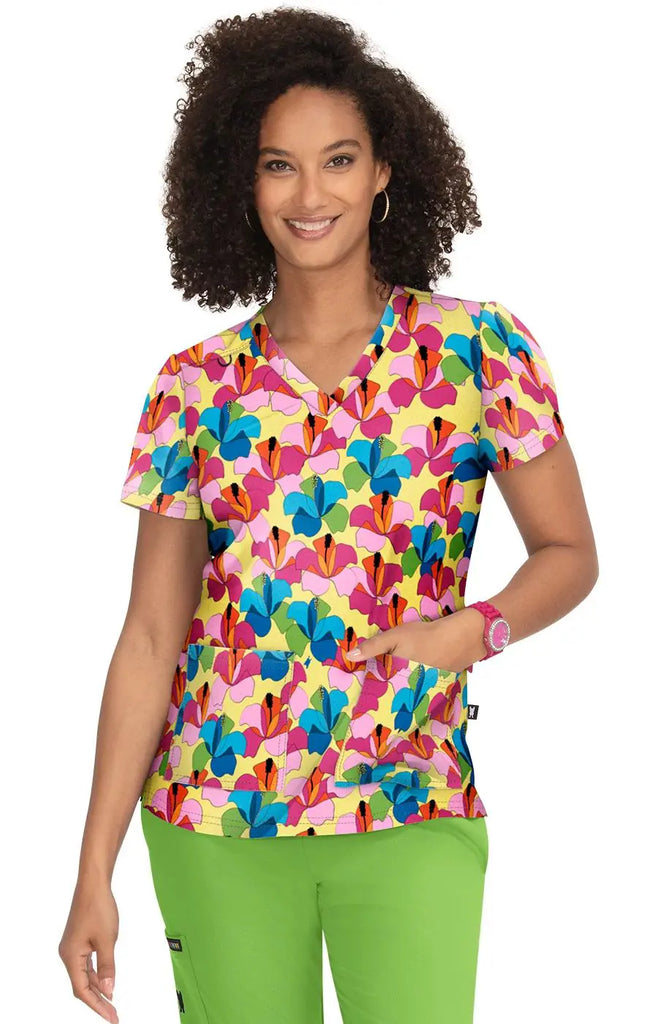 Koi Scrubs Lulu Top Bora Bora | scrub-supply.com