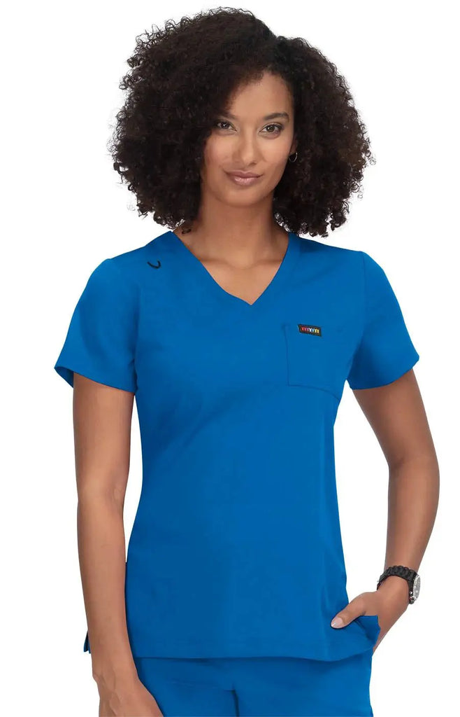 Koi Scrubs Coco Top Royal Blue | scrub-supply.com