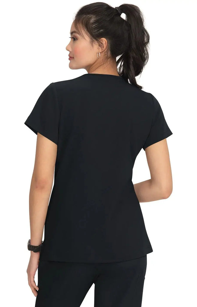 Koi Scrubs Luna Top Black | scrub-supply.com