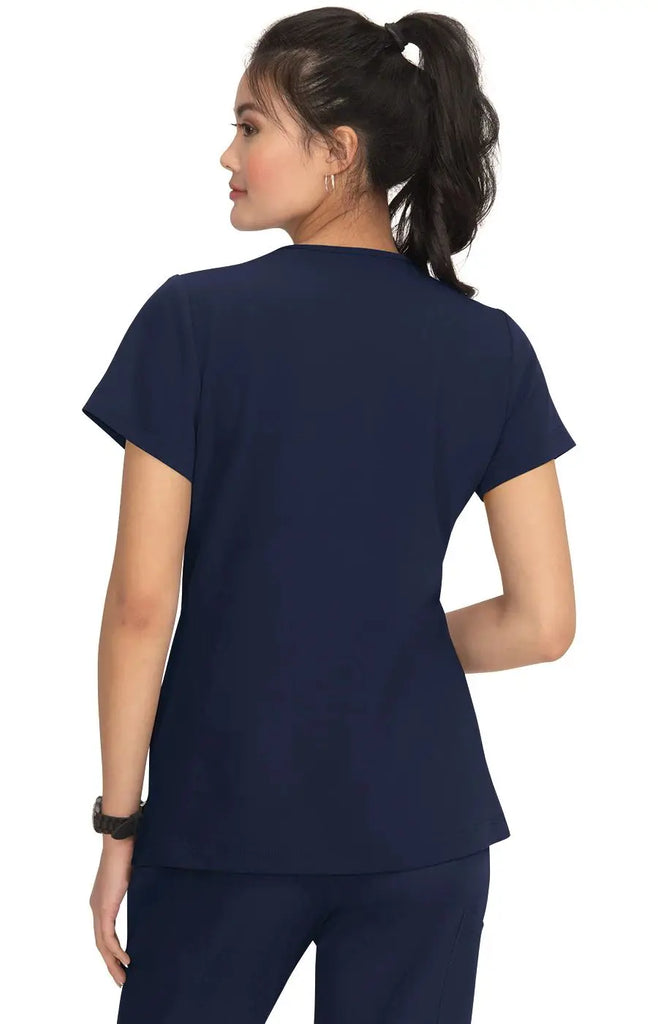 Koi Scrubs Luna Top Navy | scrub-supply.com