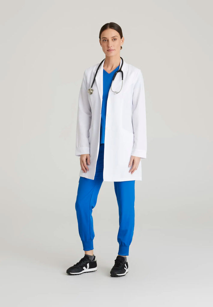 Barco Scrubs Women's Eve Lab Coat White | scrub-supply.com