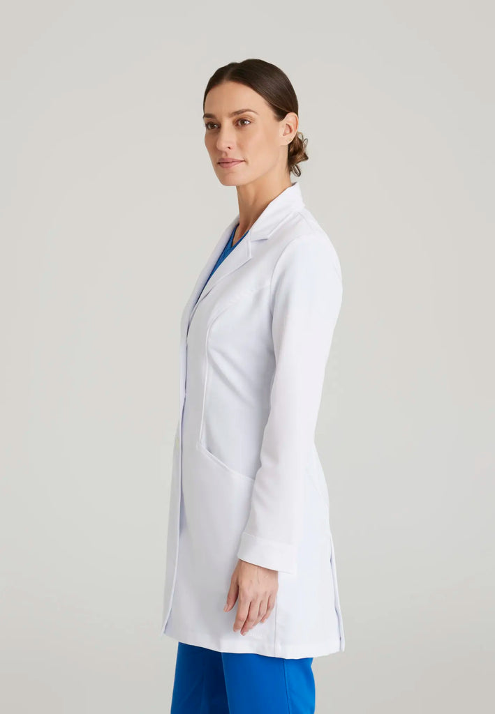 Barco Scrubs Women's Eve Lab Coat White | scrub-supply.com