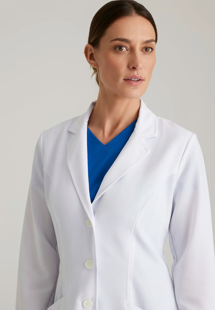 Barco Scrubs Women's Eve Lab Coat White | scrub-supply.com