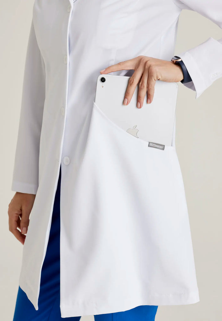 Barco Scrubs Women's Penelope Lab Coat White | scrub-supply.com