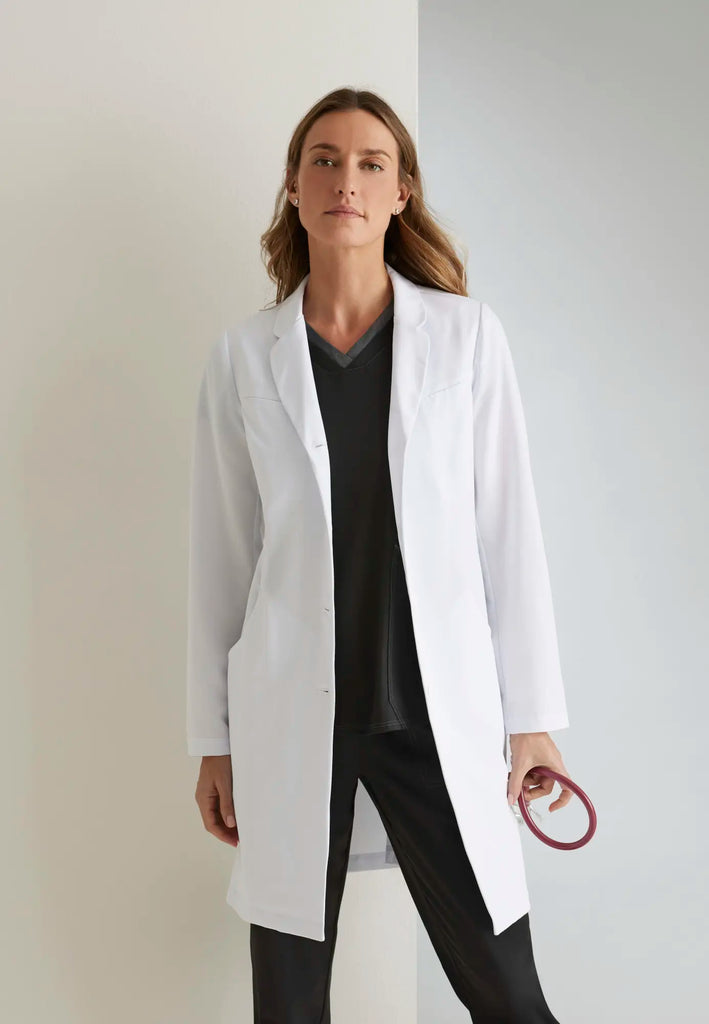 Barco Scrubs Women's Penelope Lab Coat White | scrub-supply.com