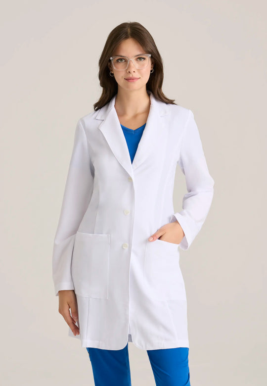 Barco Scrubs Women's Morgan Lab Coat White | scrub-supply.com